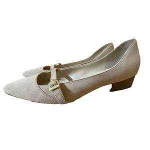 Cole Haan Suede Womens Shoe Size 8.5 Beige Low Heel